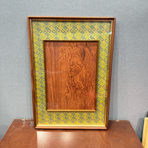 65x45重工七色回纹乌檀榫卯画框【内框30x42】