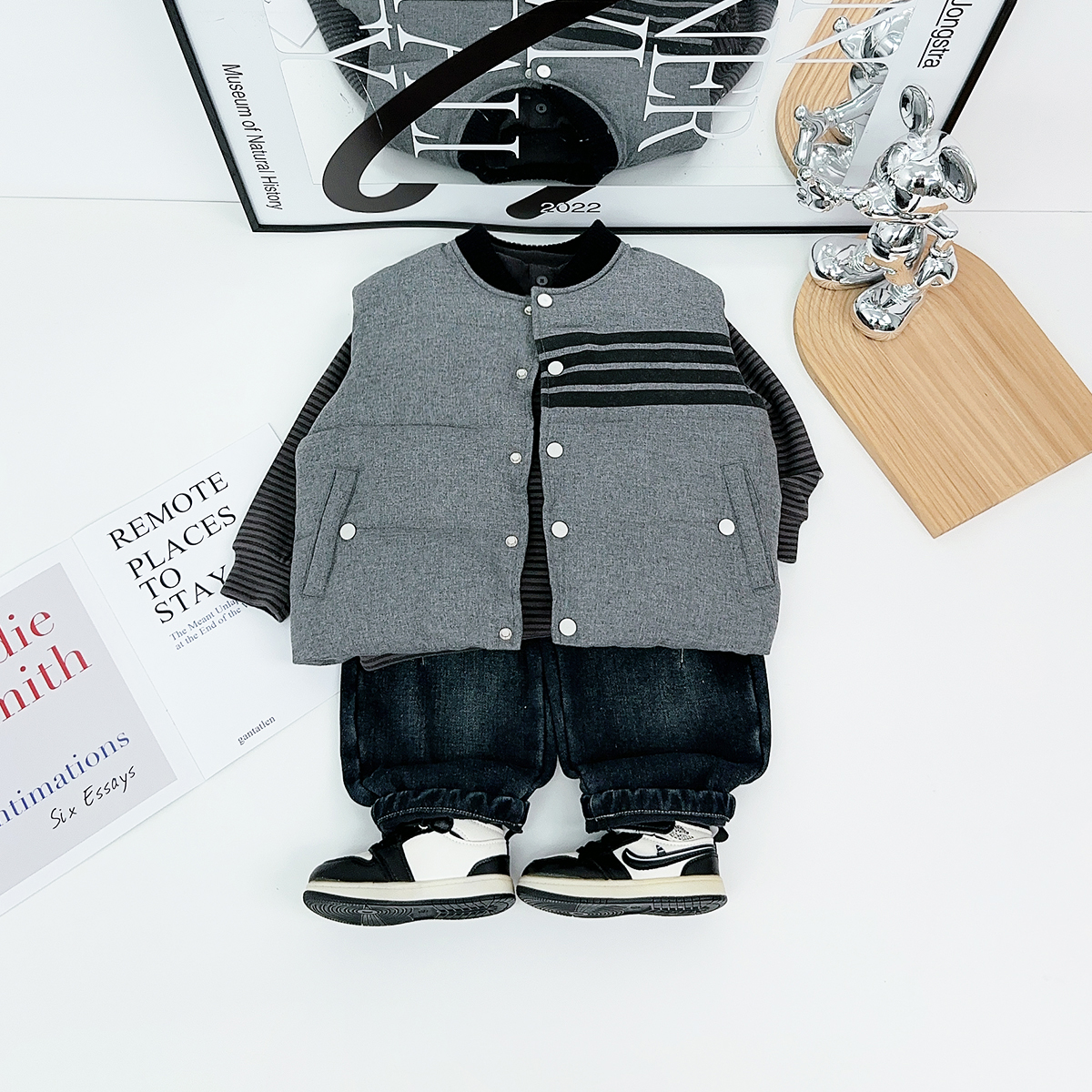 儿童棉马甲加厚2025新款冬季男童外套宝宝潮 HZ25995悠悠童话童装