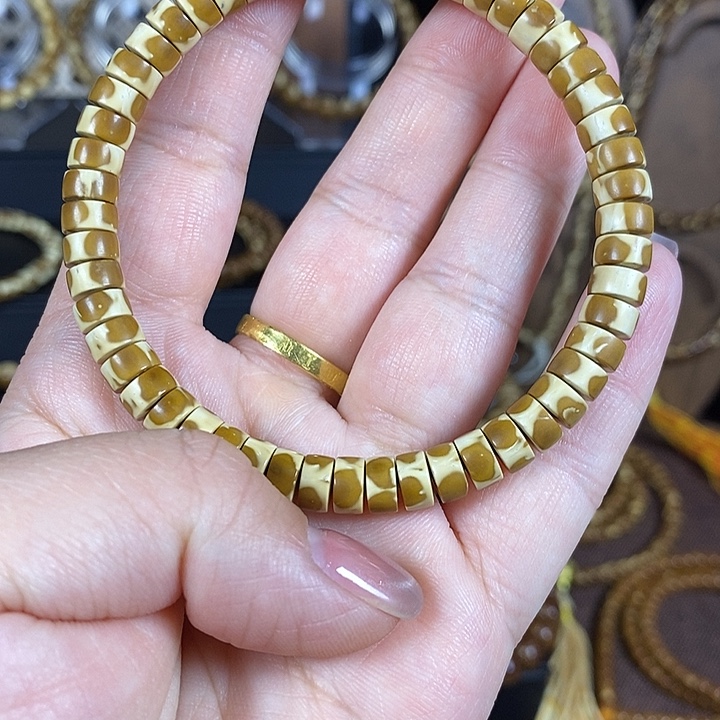 紫金鼠吊坠药片手串