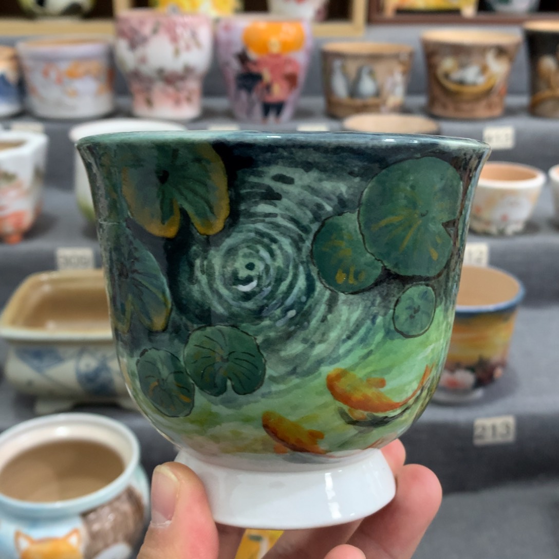 罐精品手绘多肉花盆