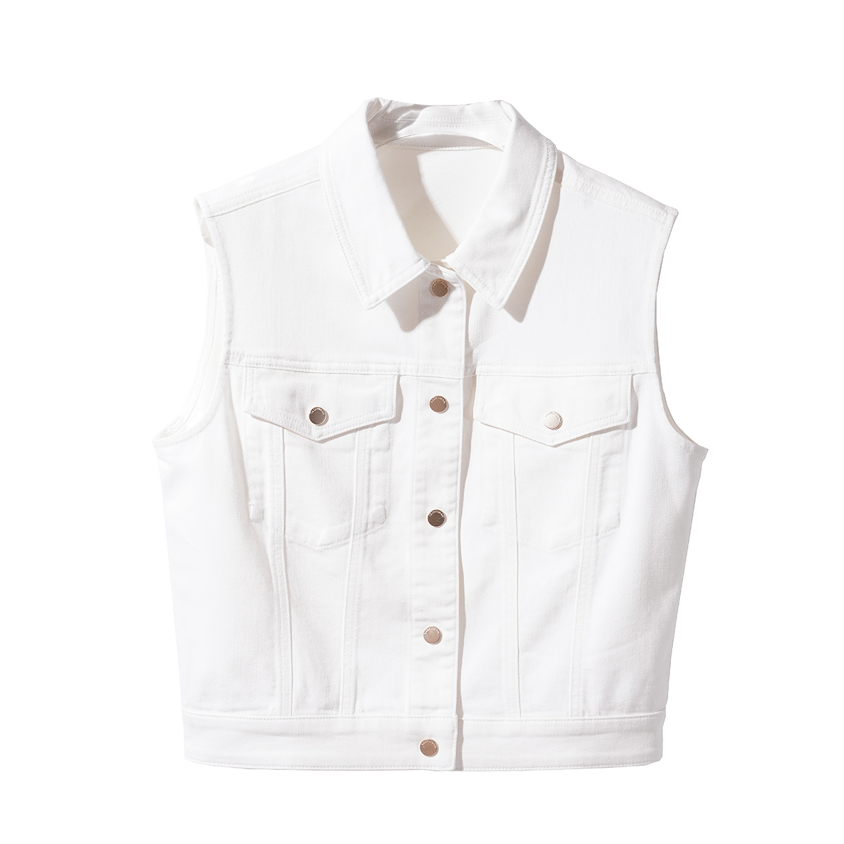 衣长53.【奈】2025新款时尚春夏清爽简约大牌牛仔马甲-0804