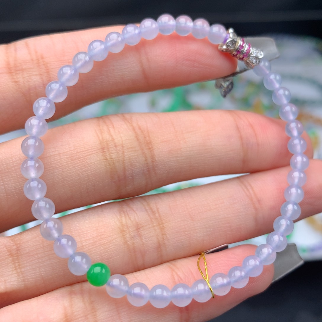 翡翠手链未镶嵌卡