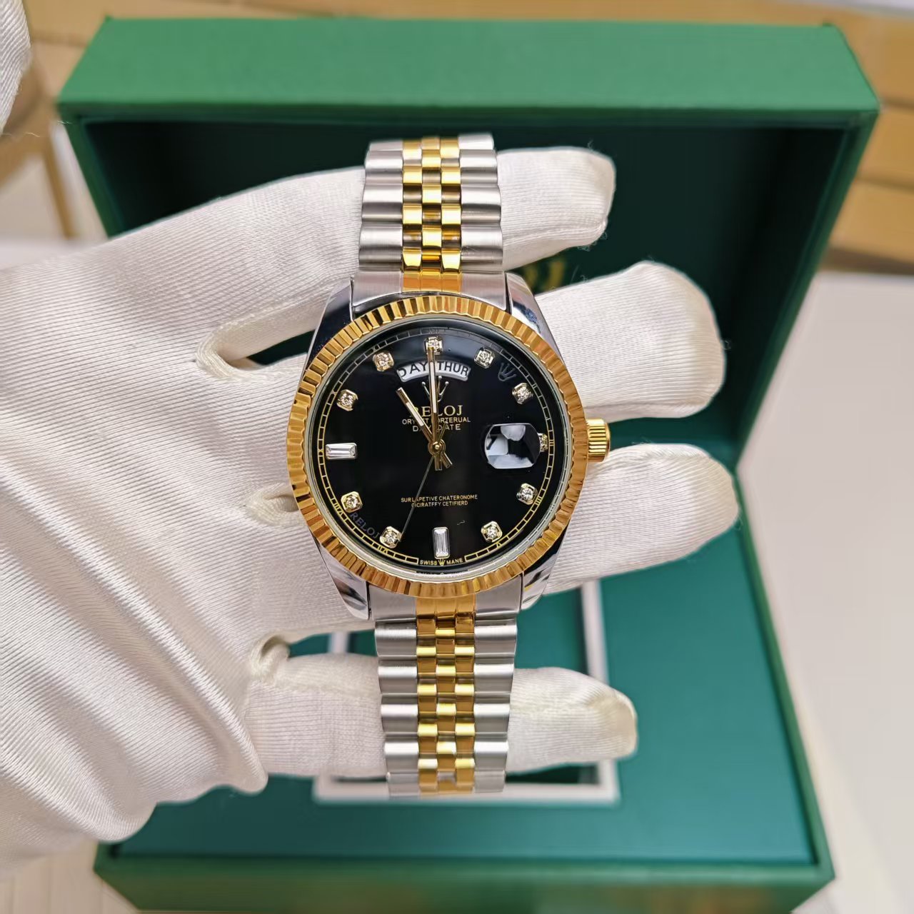 全新 Reloj/官方正品/日志系列/黑冰糖/表径40mm/全自动机械/男表