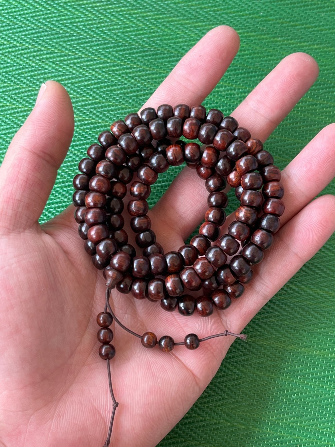 E91海南黄花梨手链108×0.8cm气质款紫油梨文玩 （多样性发一)