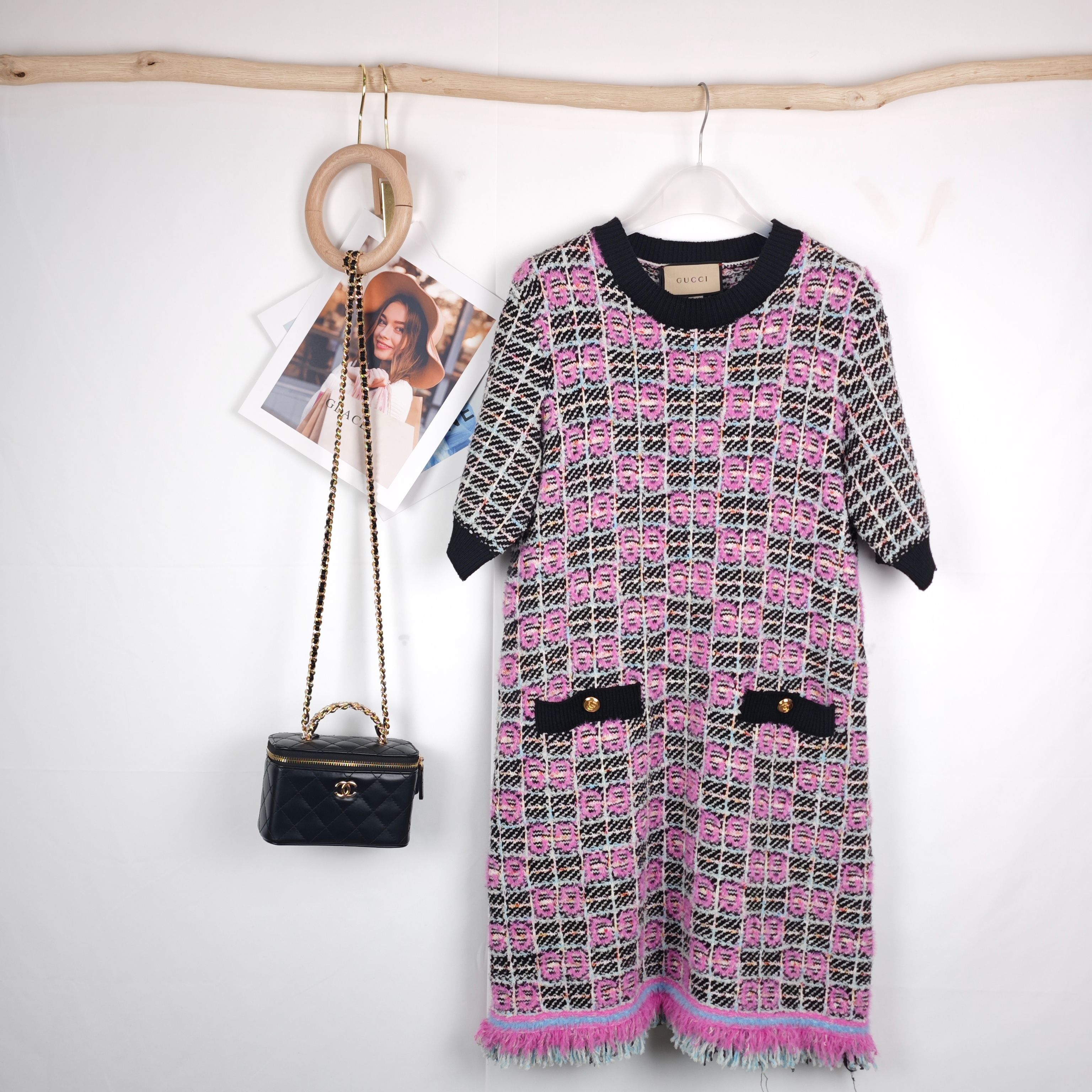 99新 GUCCI/古驰 海囤J/古驰裙子/L码/ds58373