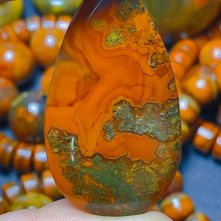 玛瑙/玉髓未镶嵌战国红