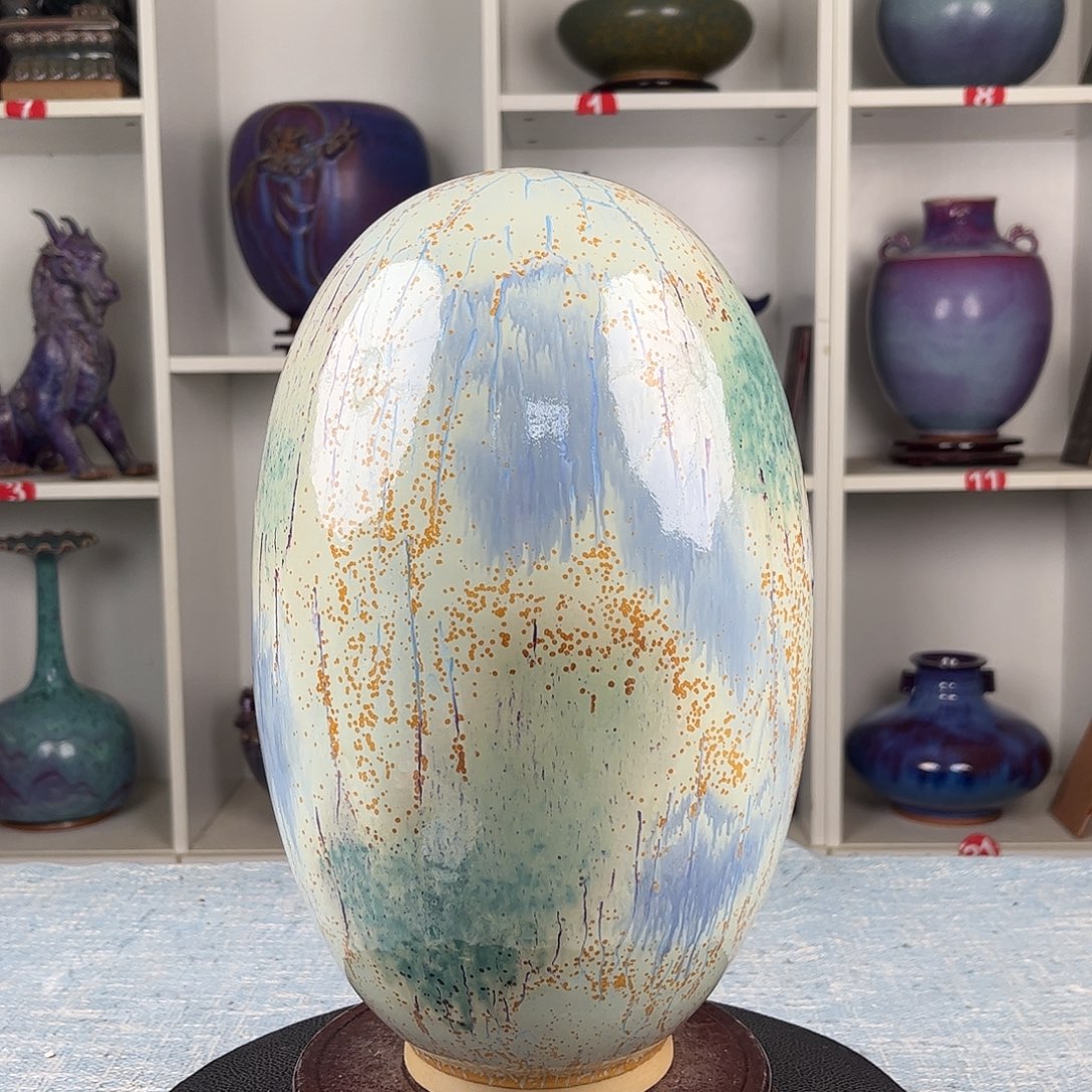 瓷片摆件……来福石，福寿石