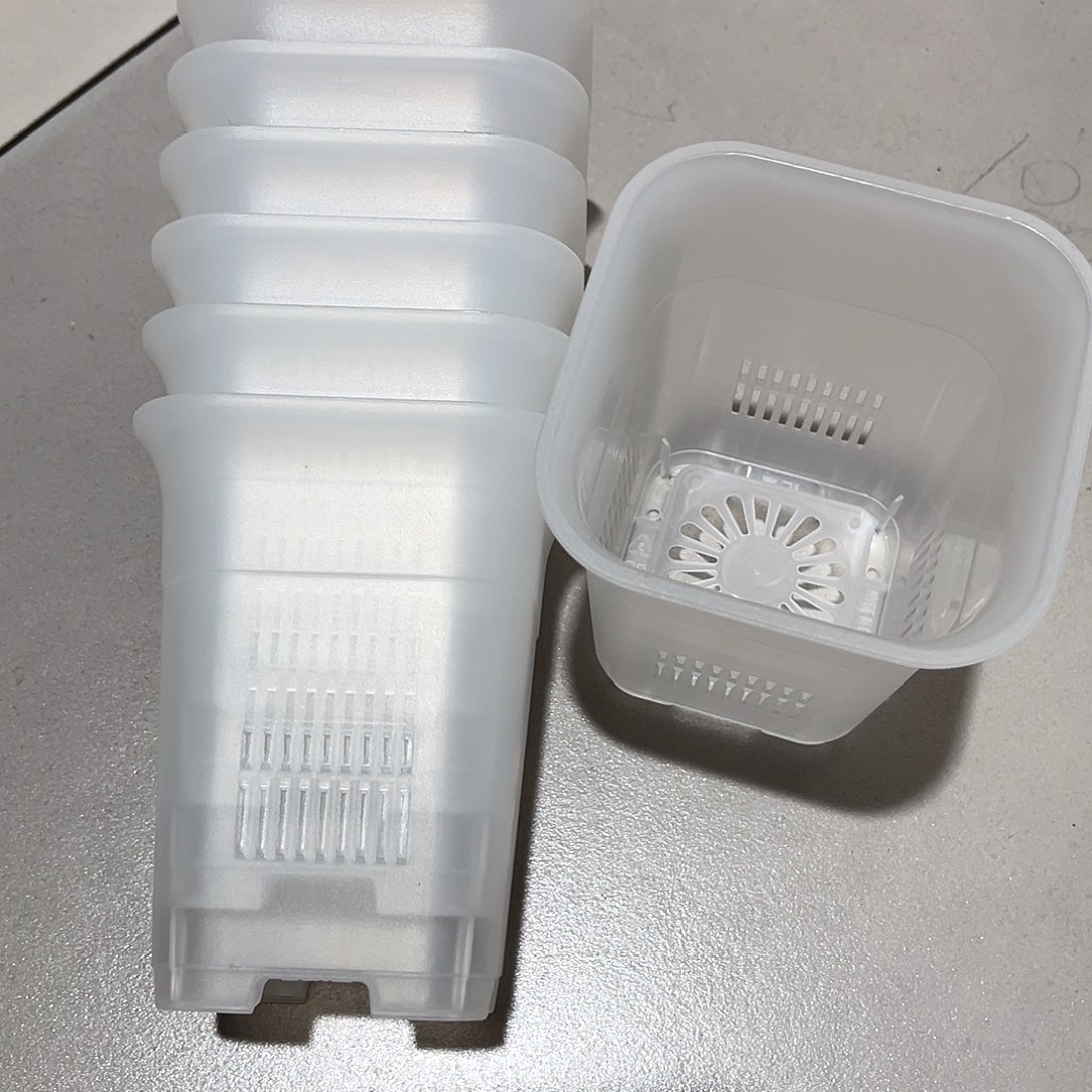 加厚呼吸盆口9高11半透明10个无托