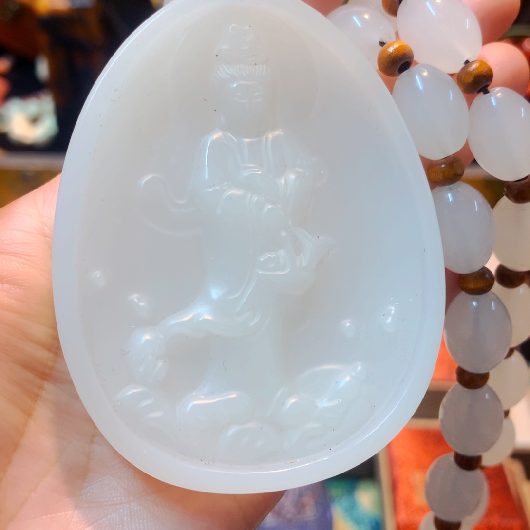 和田玉（白玉）颈饰未镶嵌