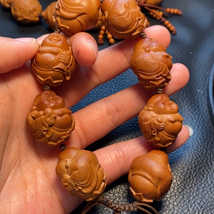 橄榄核摆件?*弥勒手串