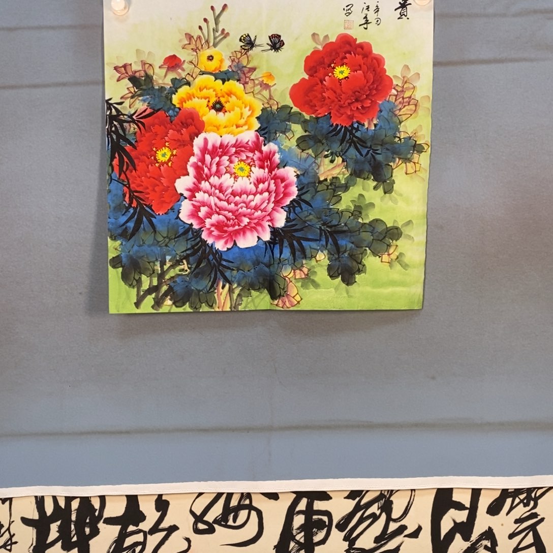 国画305牡丹花盛开的时候