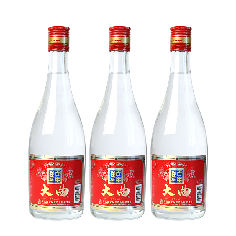 百年堡定保定大曲光瓶口粮酒纯粮酒42度500