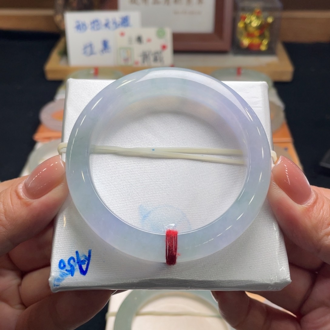 翡翠手镯未镶嵌翡翠55正圈