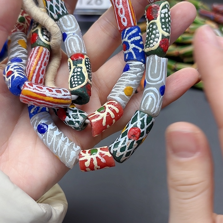 颈饰琉璃琉璃琉璃非洲管35