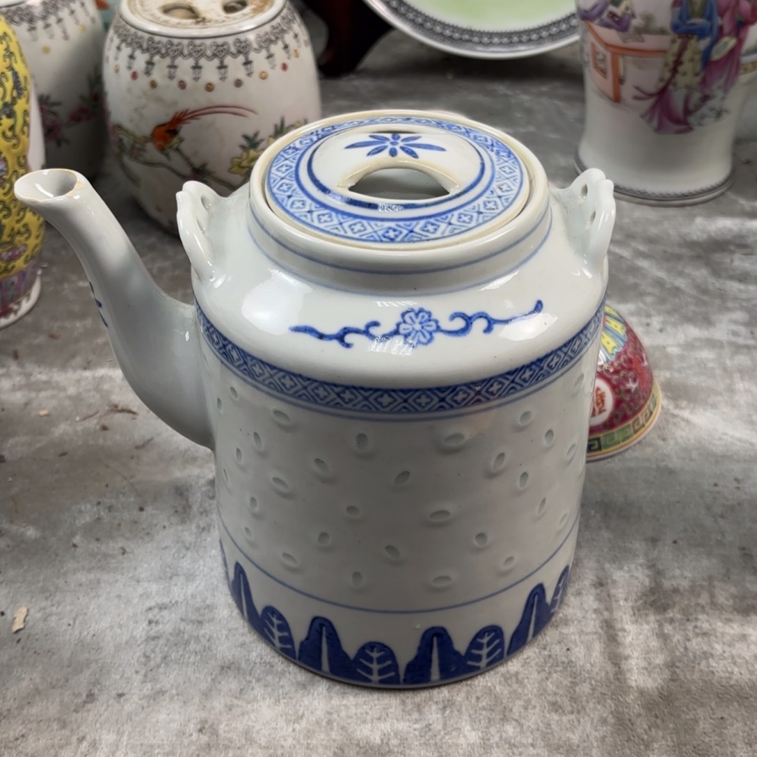 青花玲珑提梁壶全品