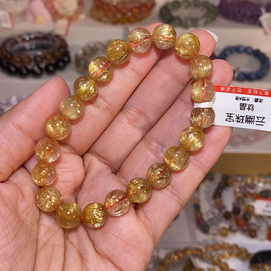 【闪购商品】发晶手串未镶嵌n****t钛金9m