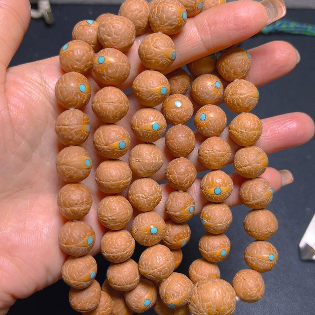 凤眼菩提吊坠12.5mm精品松丁手串