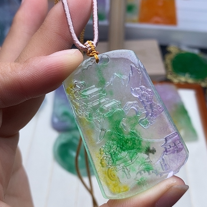 翡翠未镶嵌颈饰203手串