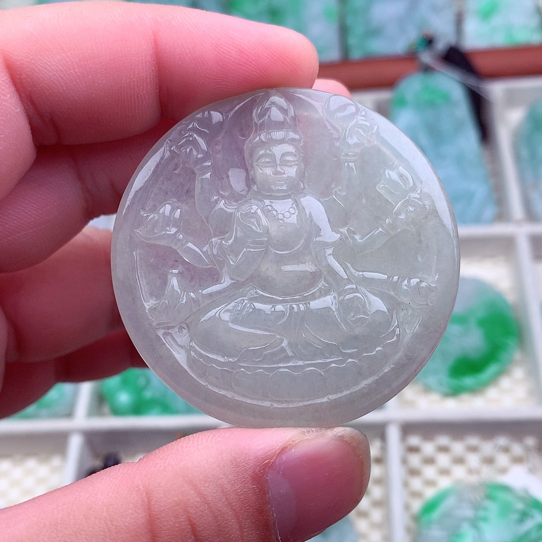 翡翠未镶嵌吊坠(不含链)