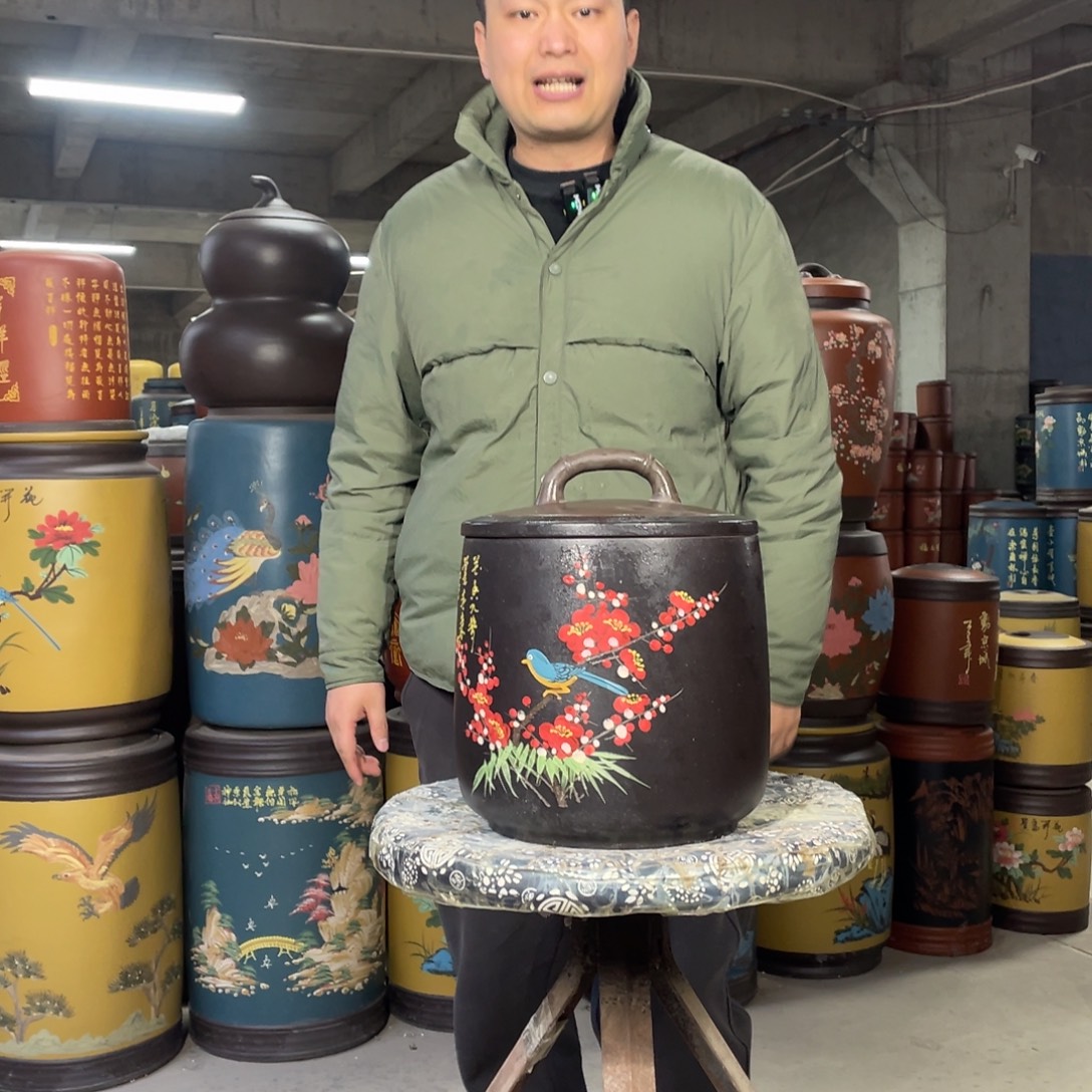 宜兴原矿紫砂茶叶罐
