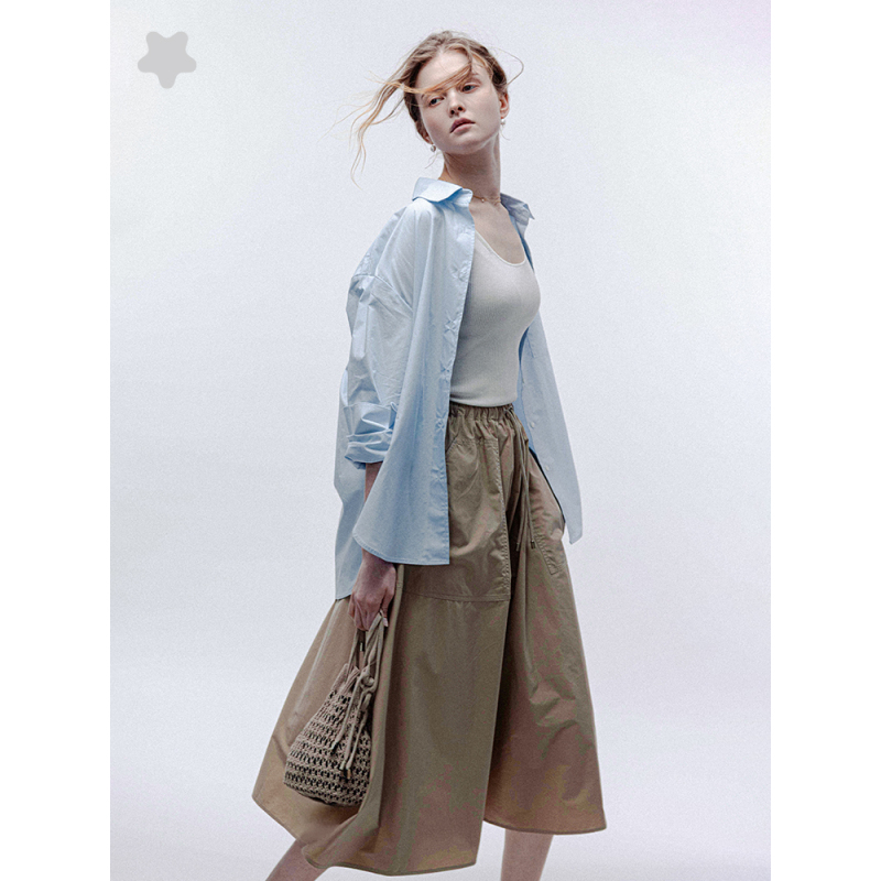 MOSS 纯棉宽松衬衣