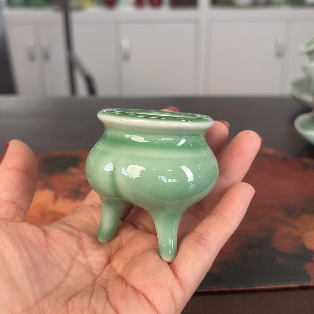 龙泉云间青瓷小米茶器