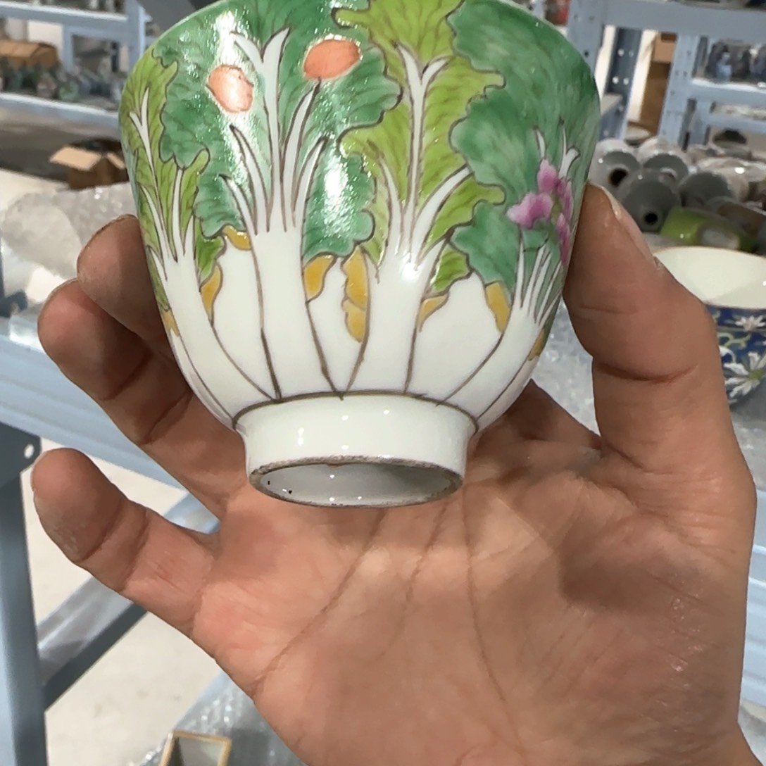 瓷片摆件手绘瓷器全部处理