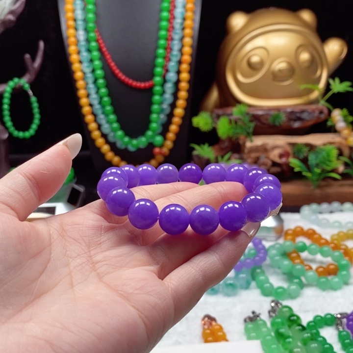 紫，11➕，手串15，发2颗散