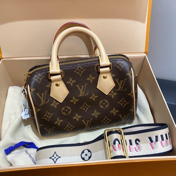 99新 LouisVuitton/路易威登 LV speedy20 手提单肩包 芯片款 