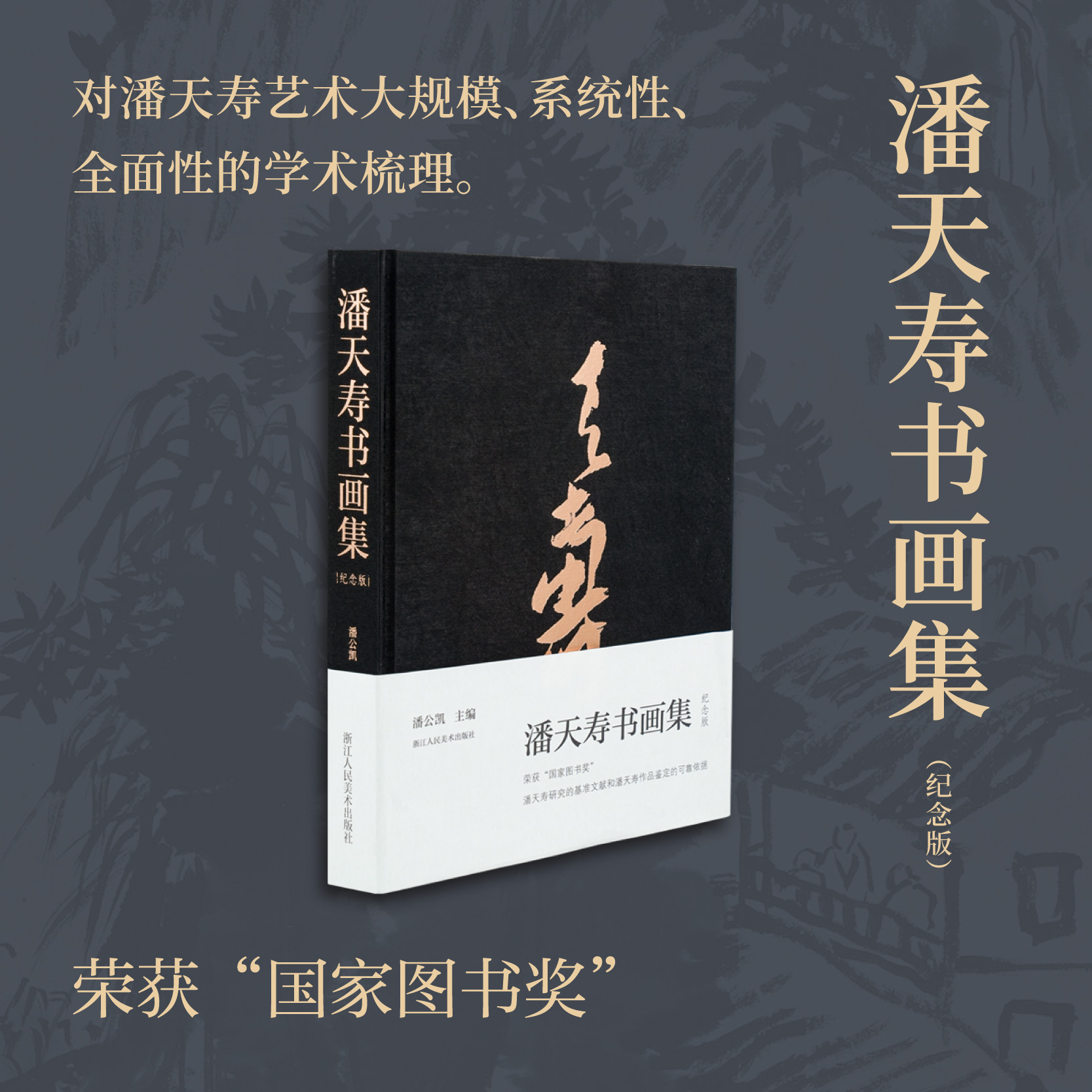 潘天寿书画集 潘公凯主编 绘画书法印谱作品鉴赏解析绘画思想学术
