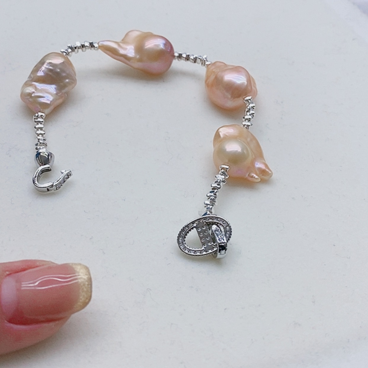 【闪购商品】淡水珍珠耳饰银S925镶嵌