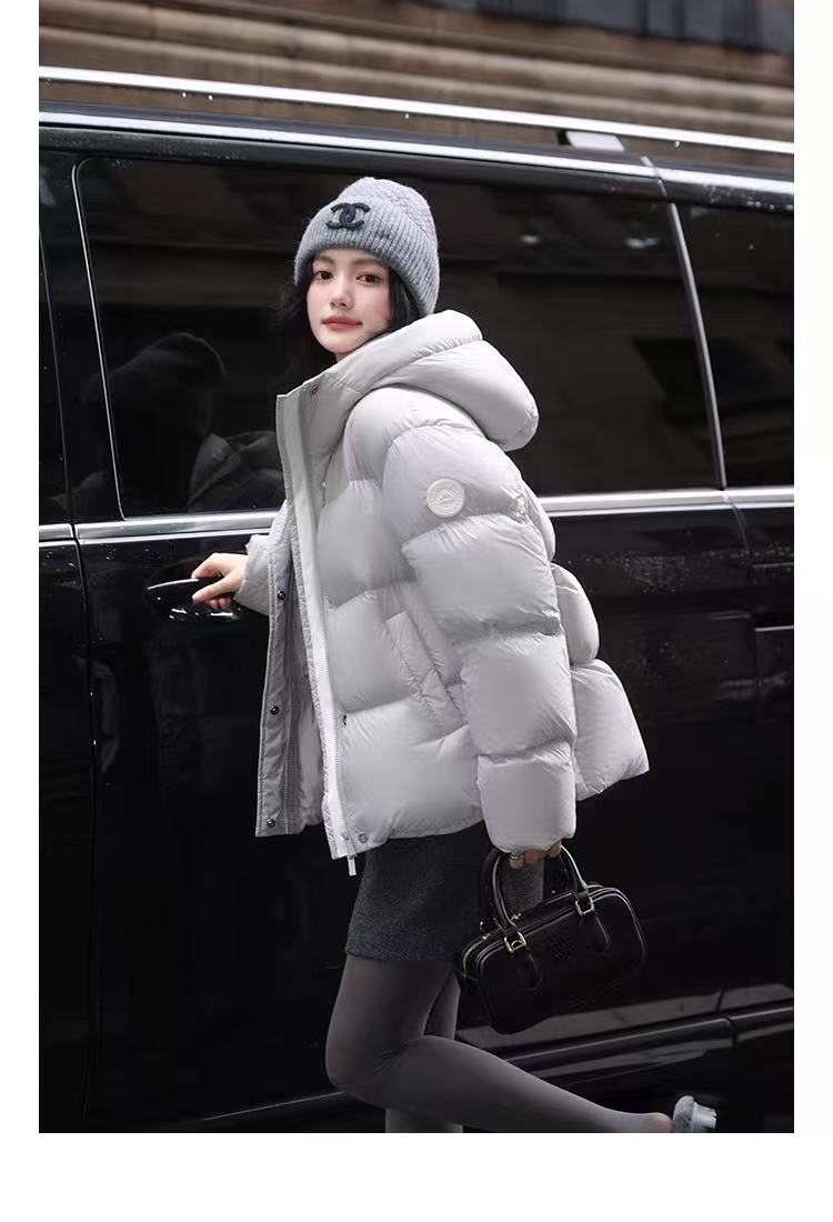 雪山系列2.0 90国标白鸭绒 短款时尚连帽羽绒服情侣加厚保暖