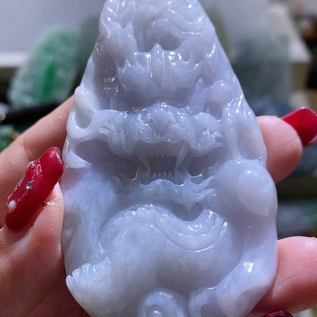【闪购商品】翡翠颈饰未镶嵌龙牌