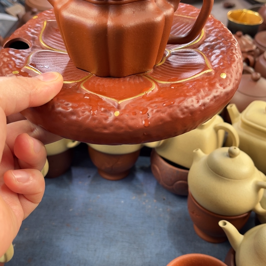 福***垫紫砂茶壶宜兴紫砂