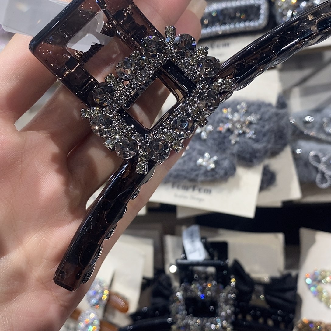 布艺铁合金11茶色抓夹