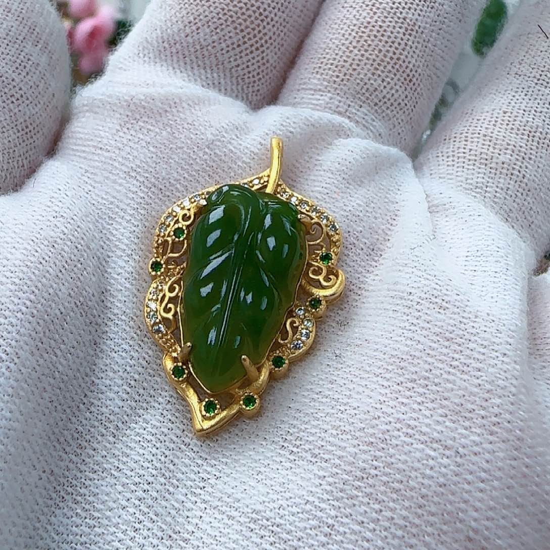 和田玉（碧玉）挂坠未镶嵌