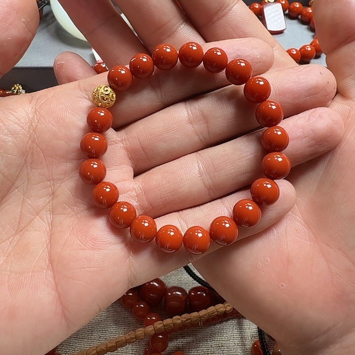 海***鲨南红玛瑙未镶嵌颈饰