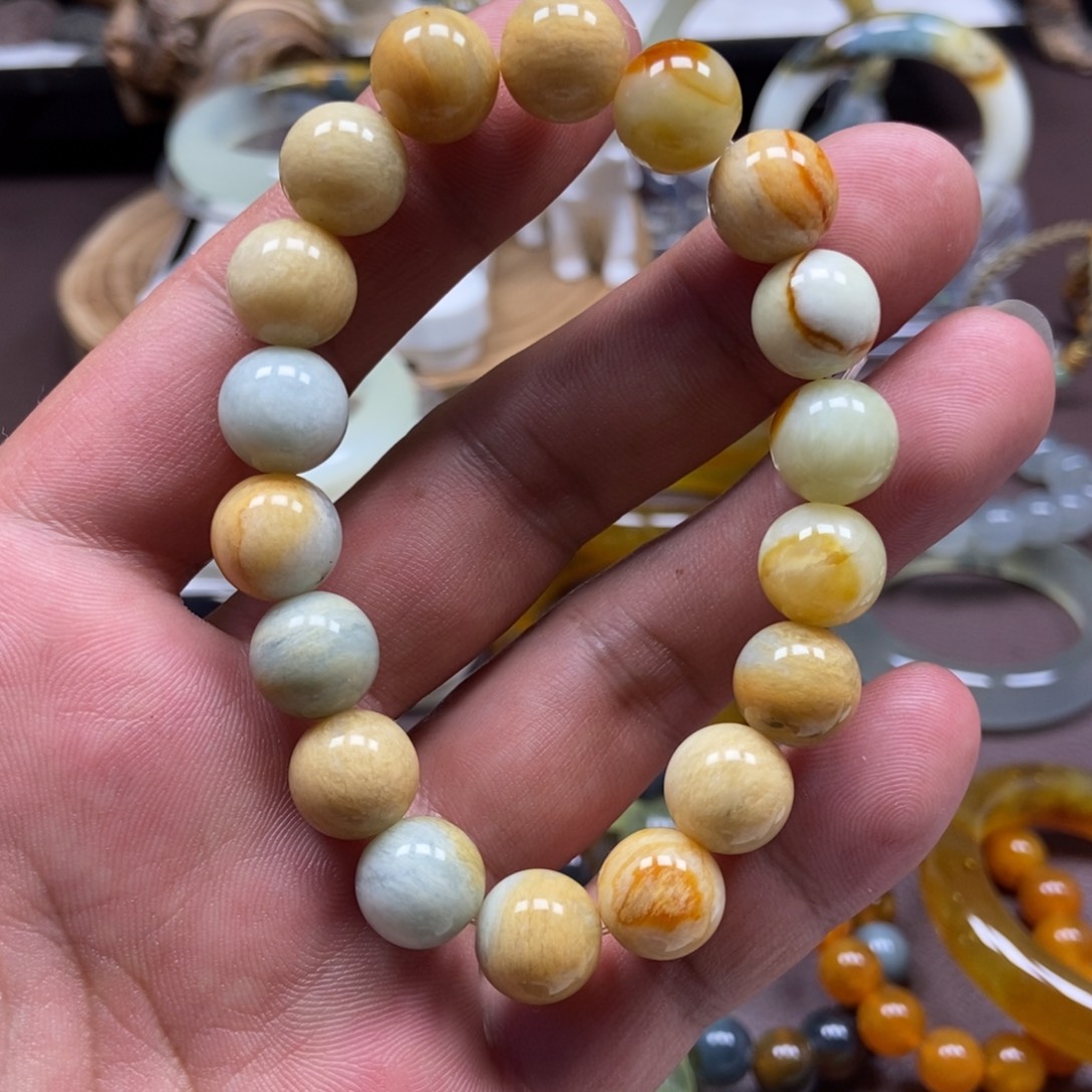 蛇纹石玉未镶嵌手串