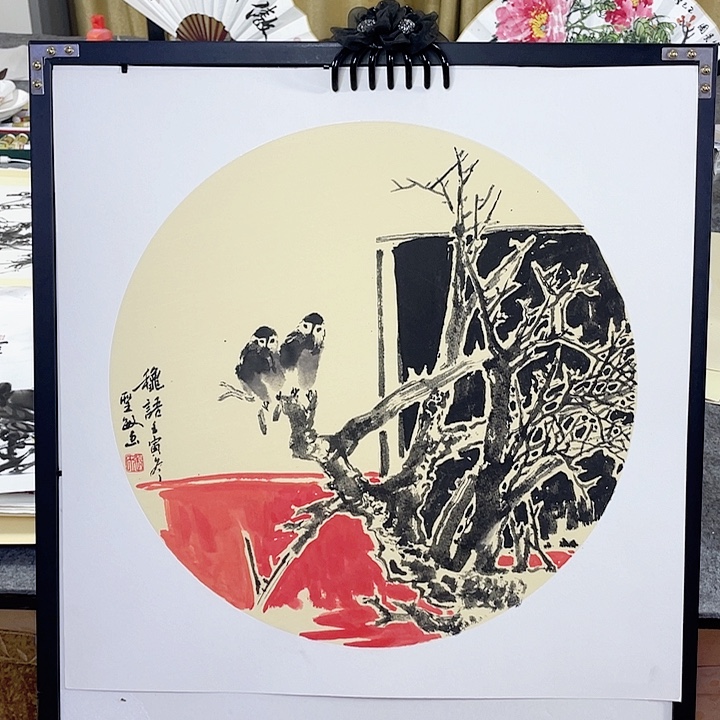 国画张圣敏先生纯手绘作品