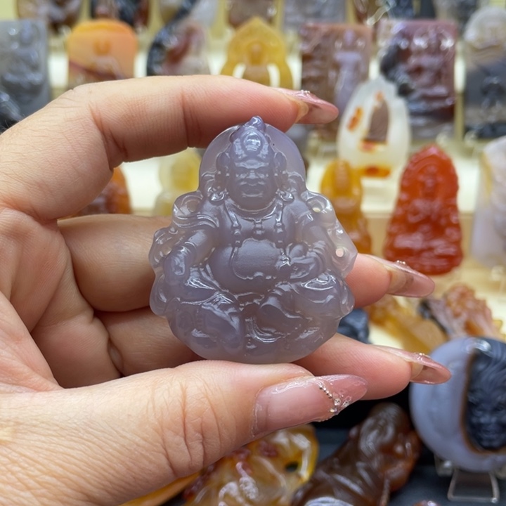 玛瑙/玉髓吊坠(赠链)未镶嵌C*Q吊坠