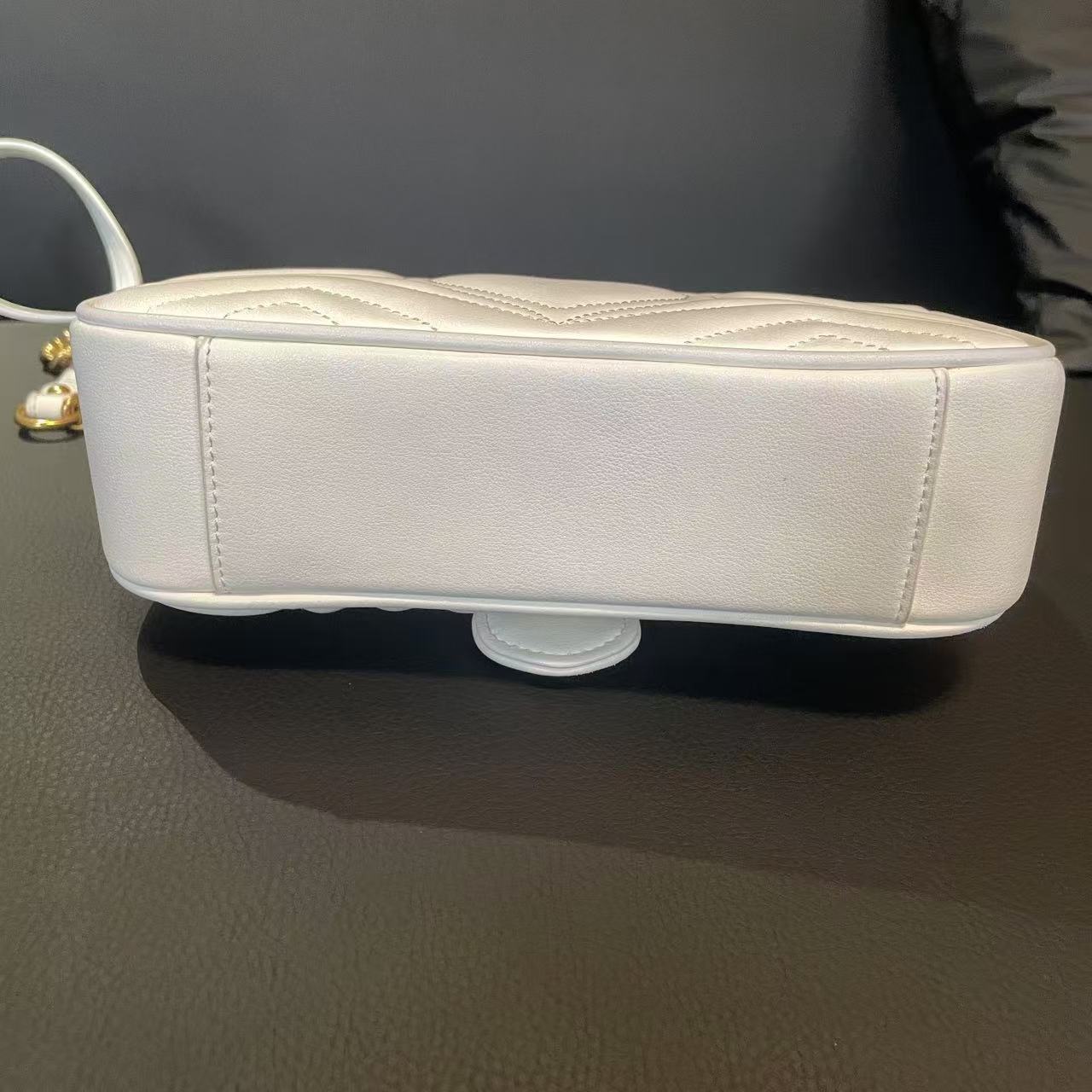 时尚潮流真皮新款女包斜跨包手提包 蒙蒙 10649 白色22