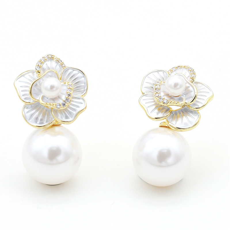 合金耳饰 镀K金设计师款时尚轻奢耳饰（14.2.6）~3933