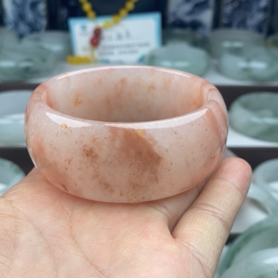 石英质玉（金丝玉）未镶嵌手镯