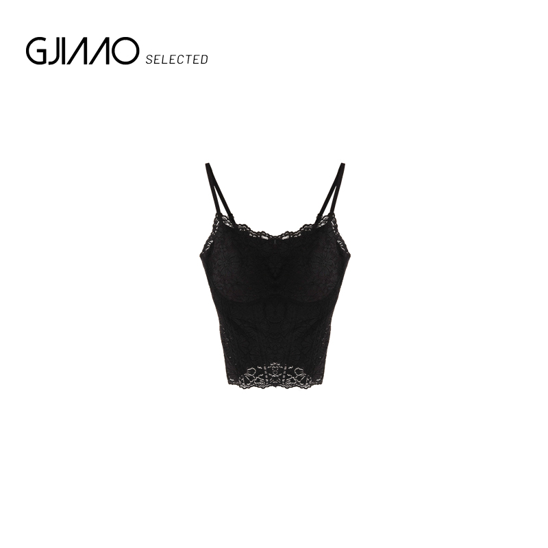 25263 黑色蕾丝吊带背心