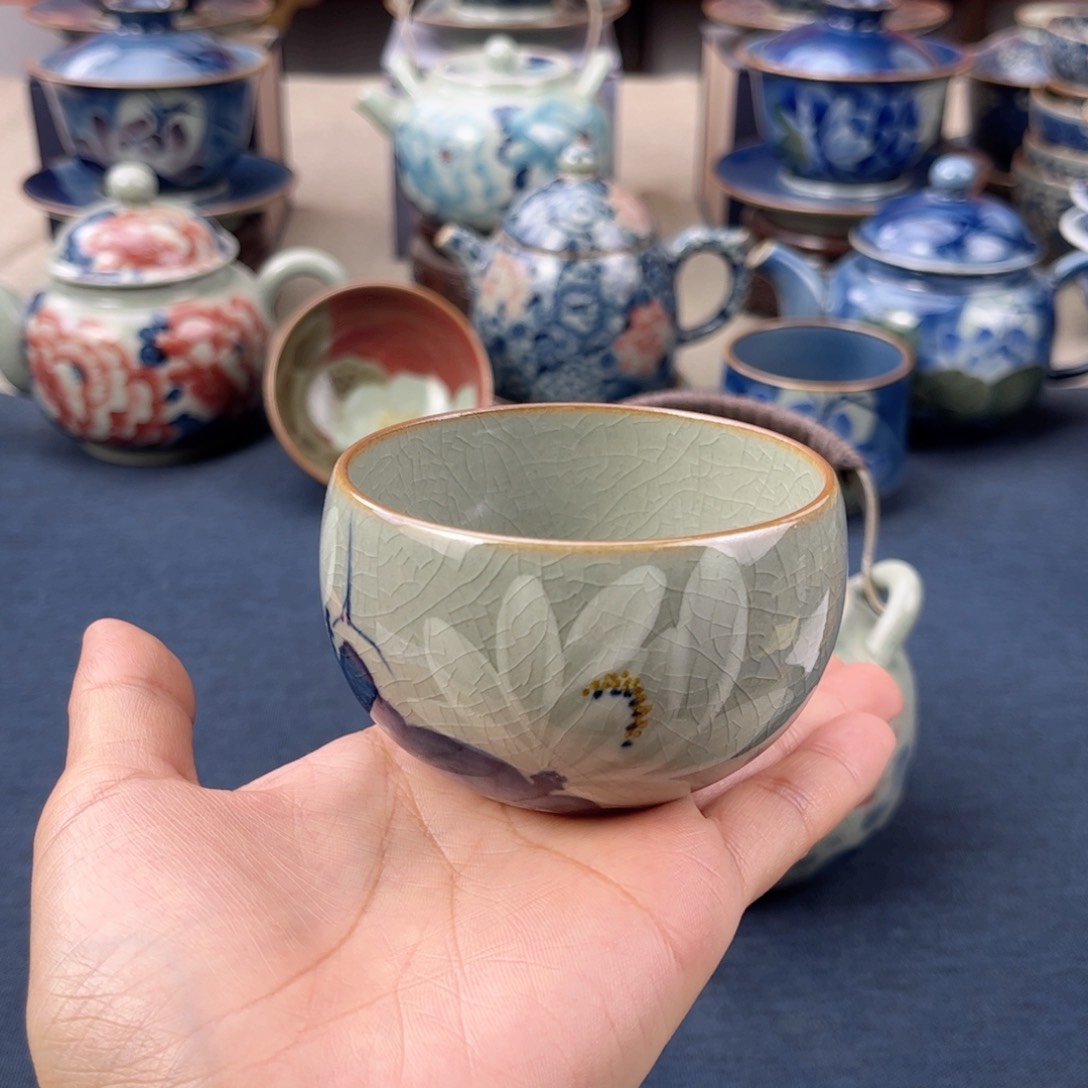 杯景德镇手绘手工茶具