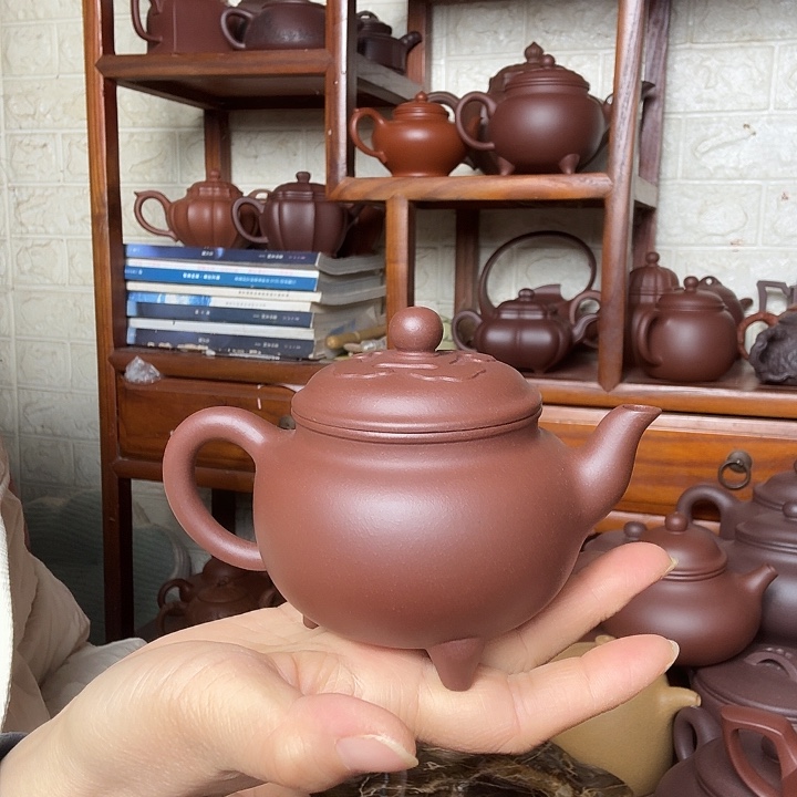 紫砂茶壶大彬如意240cc底槽清精工半手工