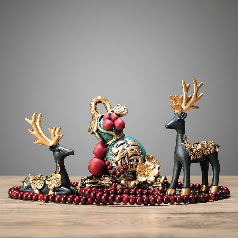 复古葫芦车载摆件车内汽车装饰品个性中控台一路平安车上饰品