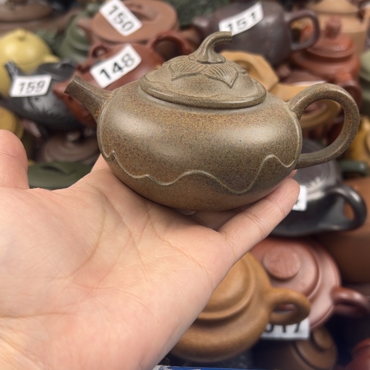 茶壶紫砂壶嘴微裂