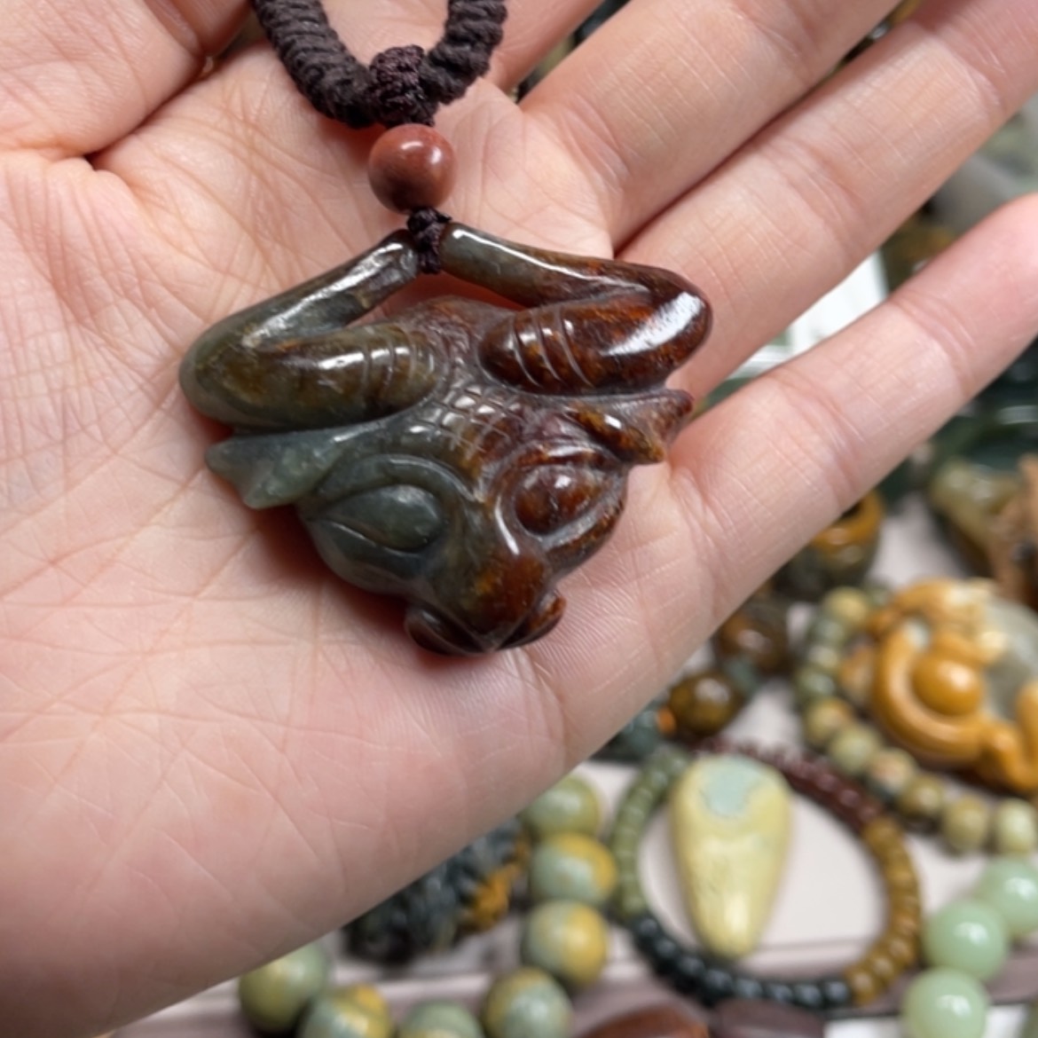 【闪购商品】岫岩河磨玉（透闪石质玉）挂件未镶嵌