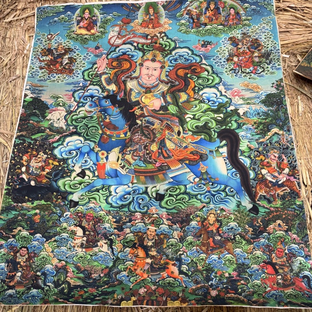 高端精品财宝天王绘画类唐卡AA03